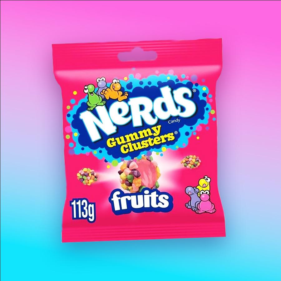 Nerds Gummy Clusters Fruit Gyümölcsös gumicukor 113g