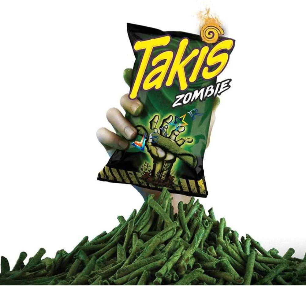 Takis Zombie habanero, uborka és lime ízű csípős chips 28g