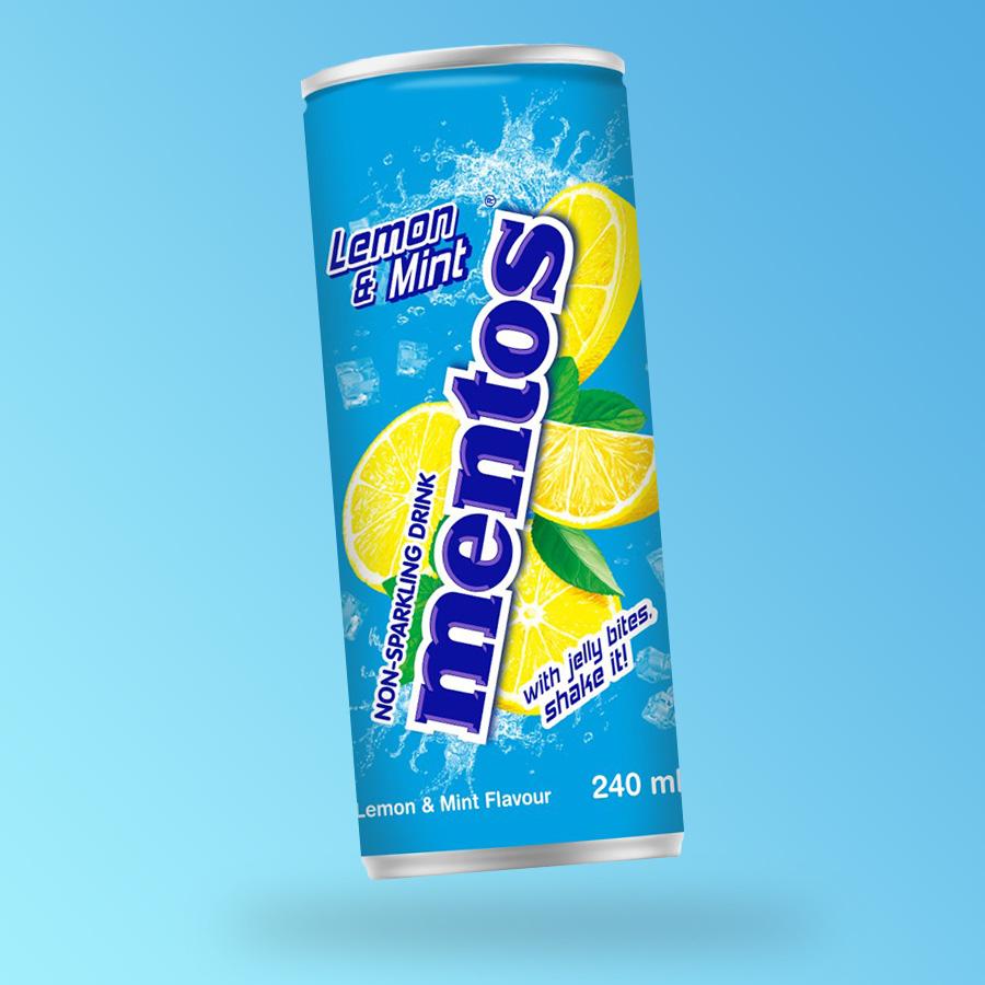 Mentos Lemon and Mint üdítőital 240ml Szavatossági idő: 2024- 11-11