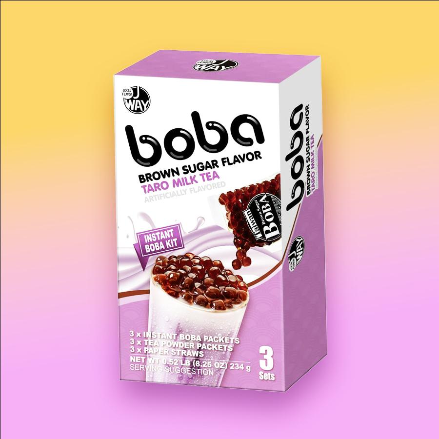 Boba Taro Milk Tea Boba tea készítő 3db-os szett 234g