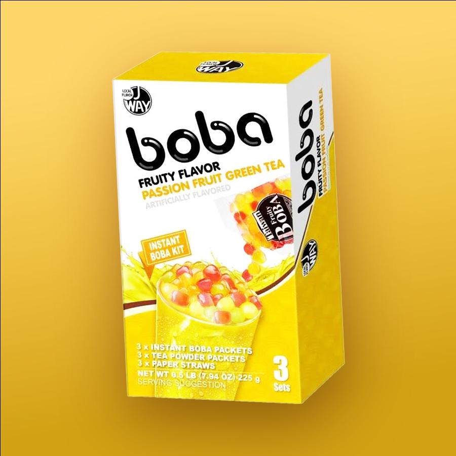 Boba Passion Fruit Maracuja ízű Boba tea készítő 3db-os szett 234g