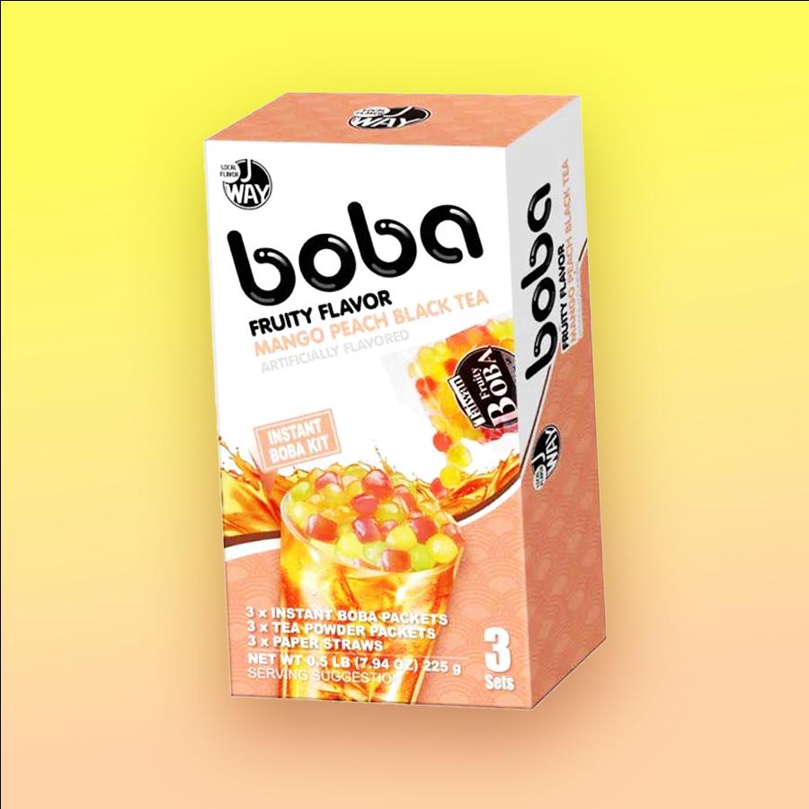 Boba Mango Peach Black Tea Boba tea készítő 3db-os szett 234g