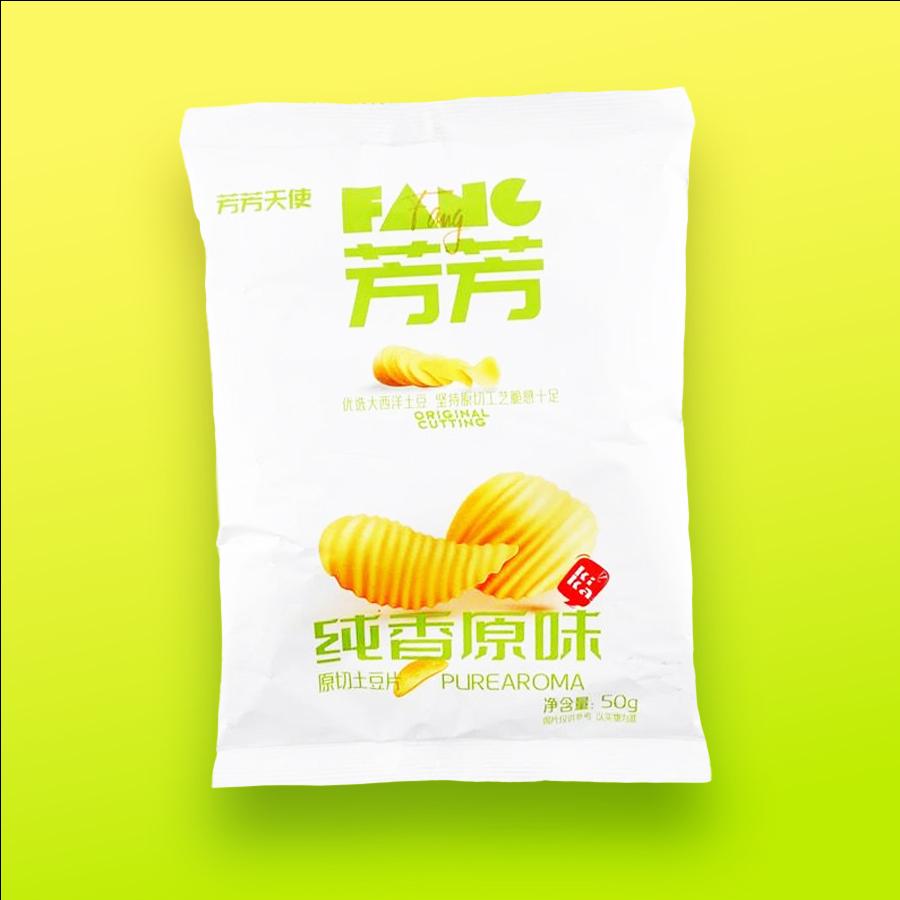 Fangfang Potato Chips Original natúr fűszerezésű burgonyachips 116g