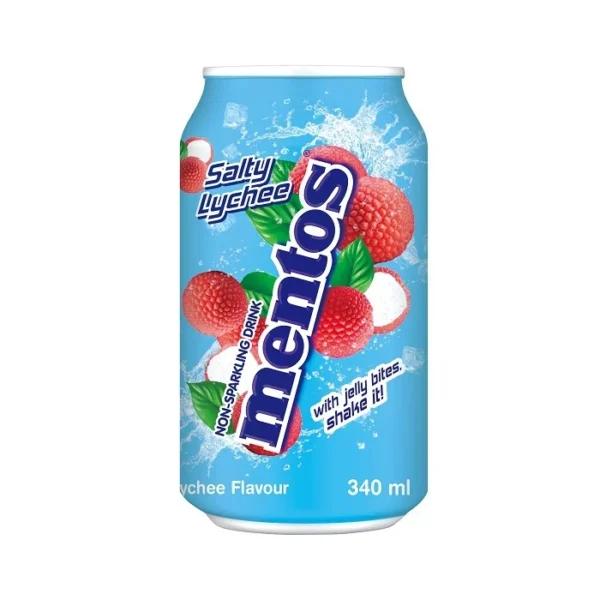 Mentos Salty Lychee sós licsi ízű üdítő zselédarabokkal 340ml