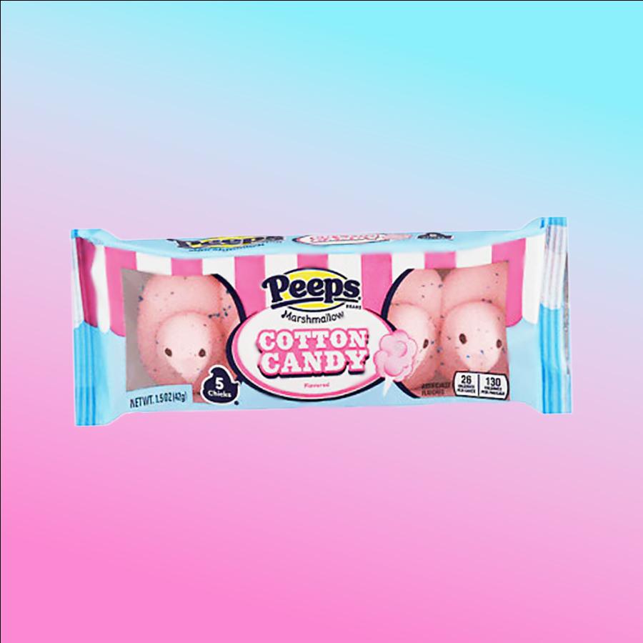 Peeps Marshmallow 5 darabos Cotton Candy vattacukor ízű mályvacukor 42g Szavatossági idő: 2024-07-31