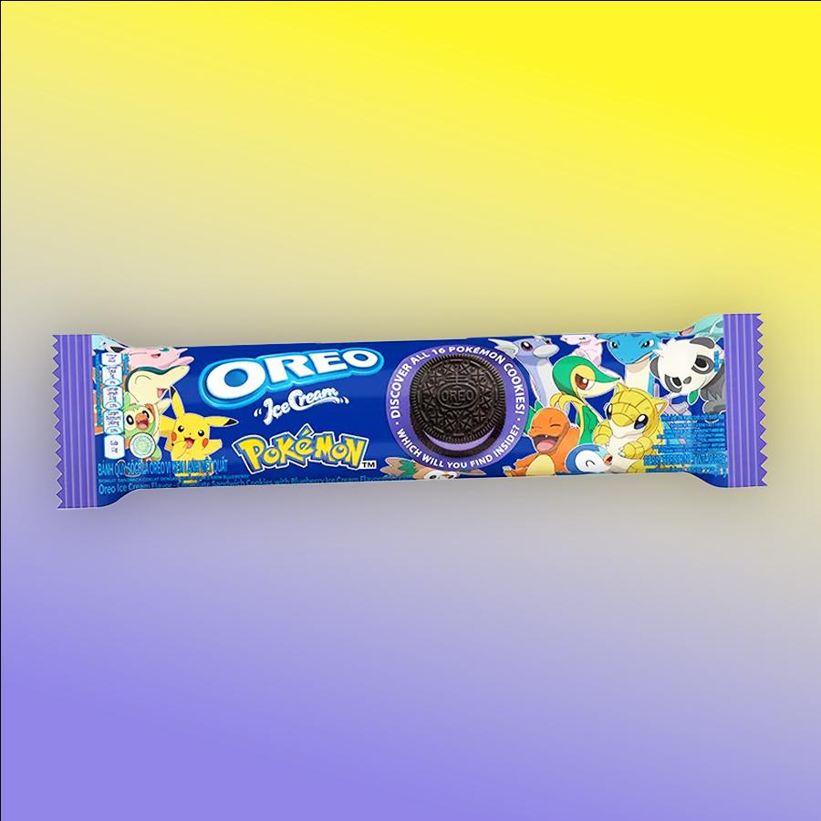 Oreo Ice Cream áfonya krémes pokémon keksz 119,6g