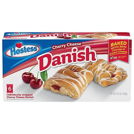 Hostess Danish Cherry Cheese cseresznyével és sajttal töltött sütemény 468g