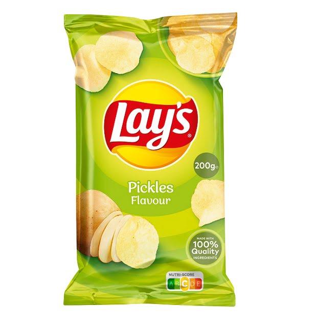 Lays Pickles egyedi savanyúság ízesítésű burgonyachips 200g