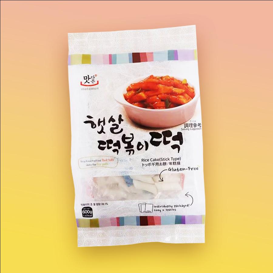 Matamunk Original Rice Cake Stick Tteokbokki rizstorta csíkok 600g