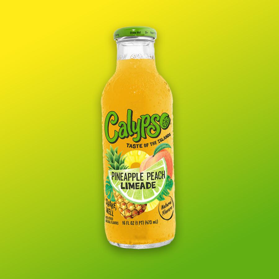 Calypso Pineapple Peach ananász és barack ízű limonádé 473ml