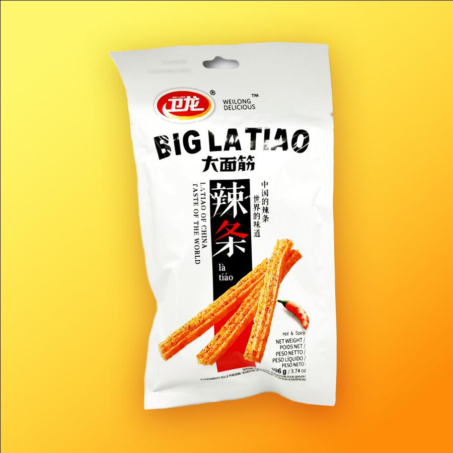 Weilong Big La Tiao Csípős Búza snack 106g