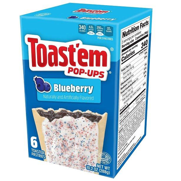 Toastem Pop Ups Blueberry áfonya ízű sütemény 288g