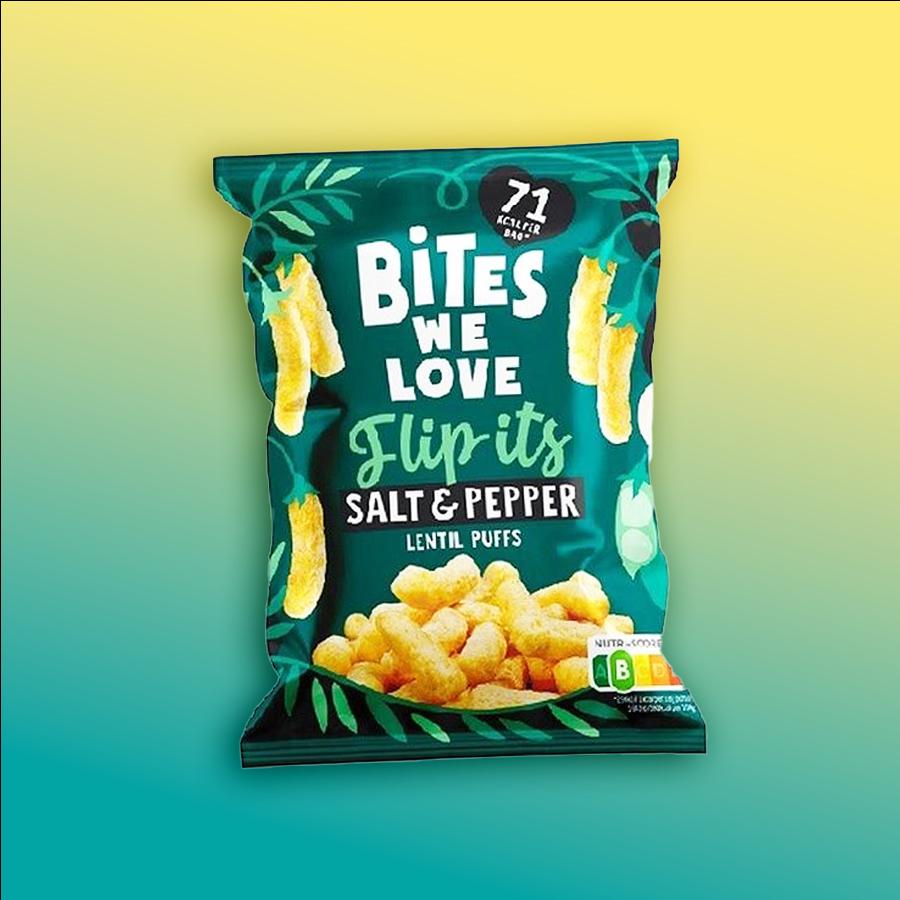 Bites We Love vegán sós-borsos lencse chips 18g