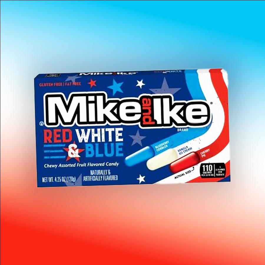 Mike and Ike Red White Blue gyümölcs ízű rágós cukorkák 120g