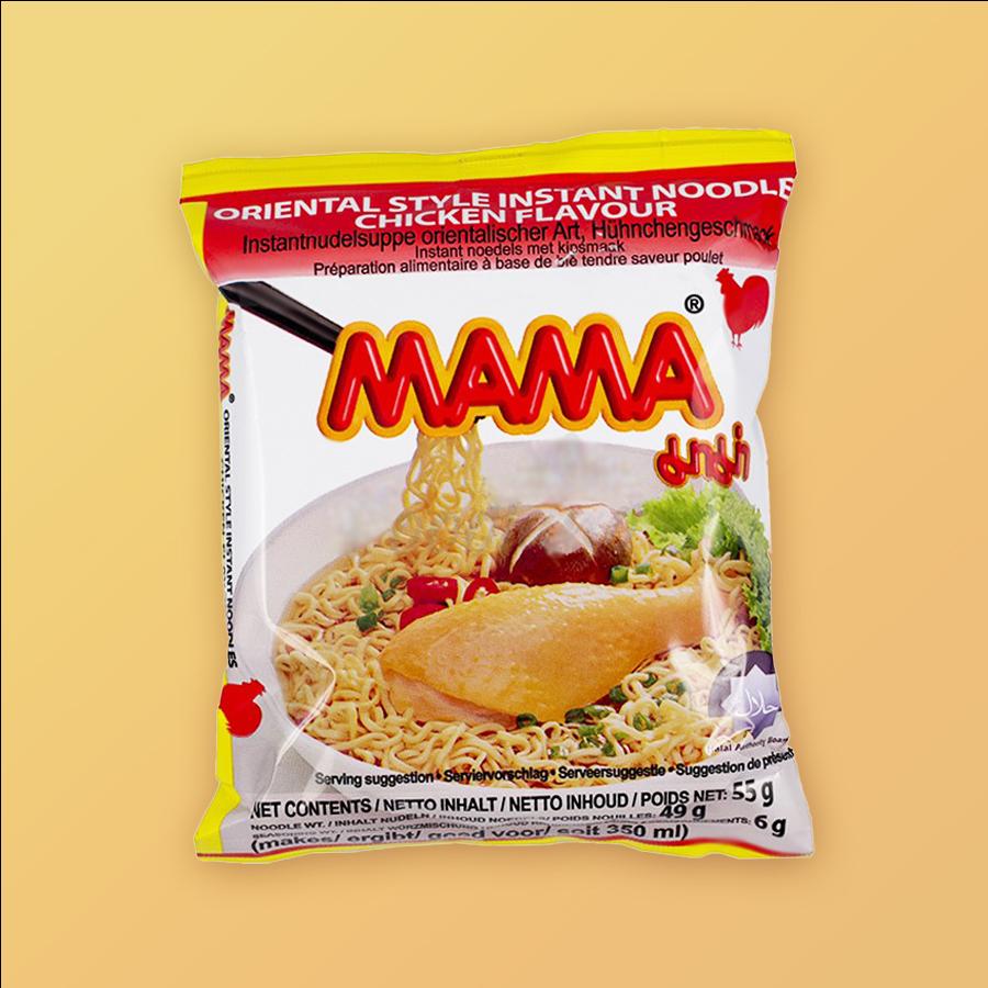 MAMA Instant Noodles Chicken csirke ízesítésű instant leves 55g