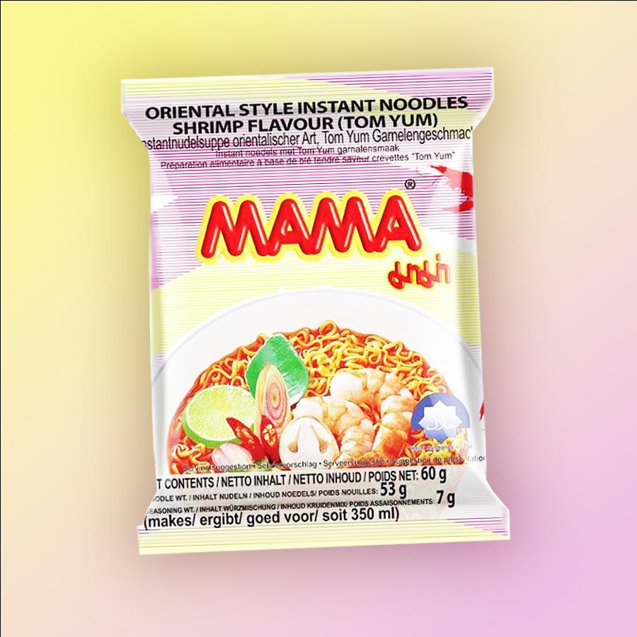 MAMA Instant Noodles Shrimp Tom Yum tésztaleves rák ízesítéssel 90g