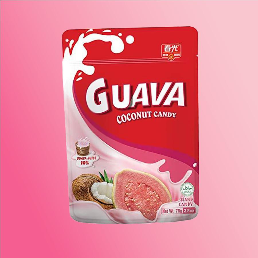 Chun Guang Guava Coconut candy guava és kókusz ízű cukorkák 78g