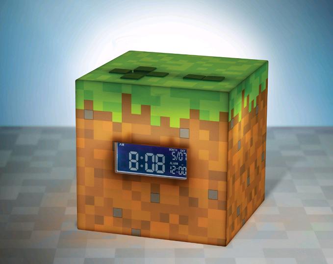 Minecraft ébresztőóra világítással