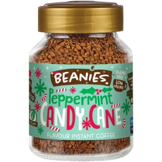 Beanies Peppermint Candy Cane borsmenta nyalóka ízű instant kávé 50g