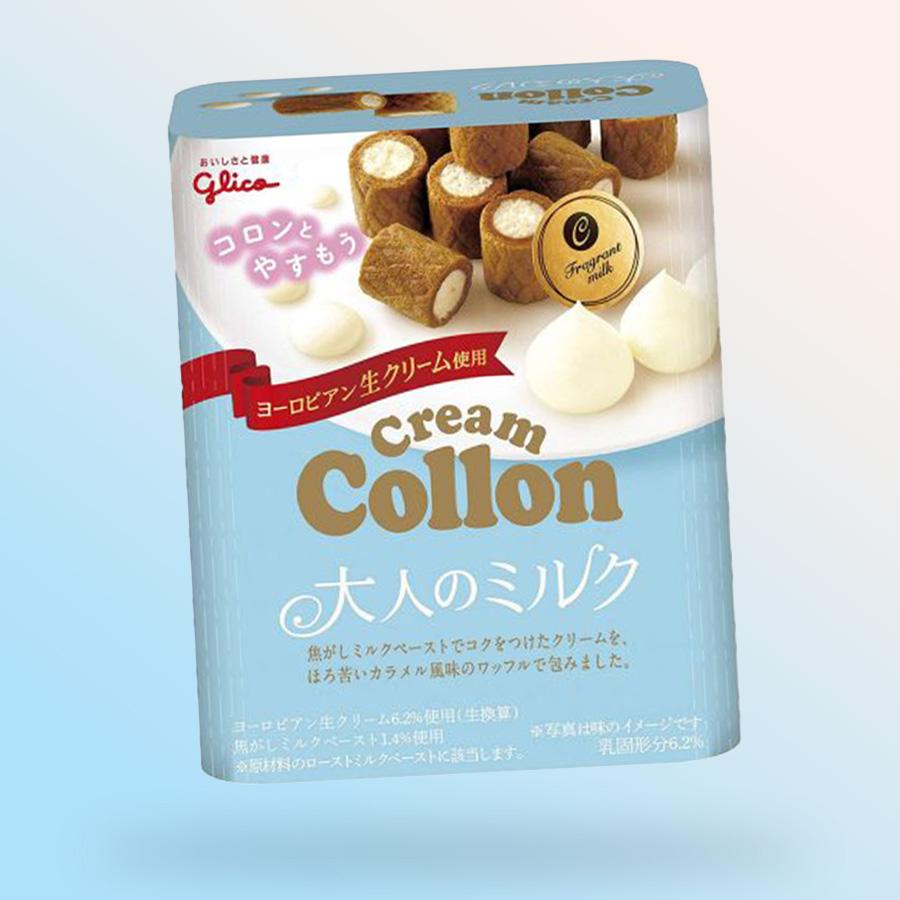 Glico Cream Collon japán karamellás falatok tejkrémmel töltve 48g