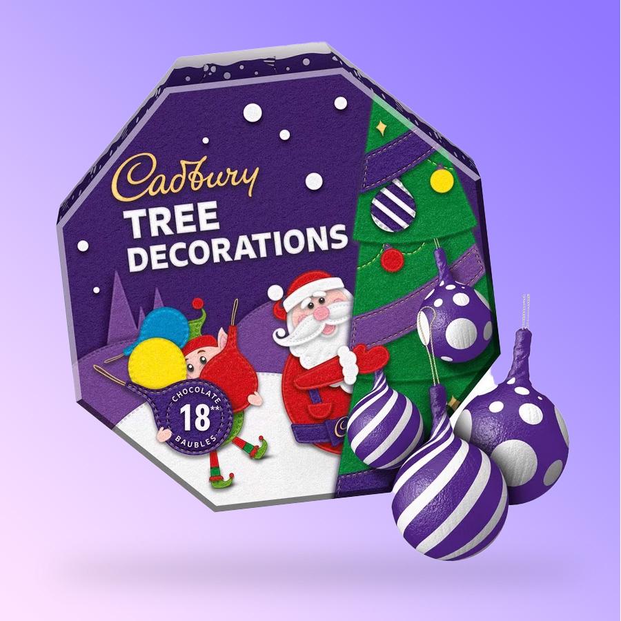 Cadbury Tree Decorations karácsonyfadísz csokoládé 108g