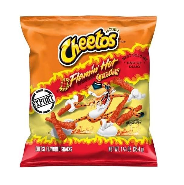 Cheetos Flamin Hot Crunchy csípős chips 35,4g