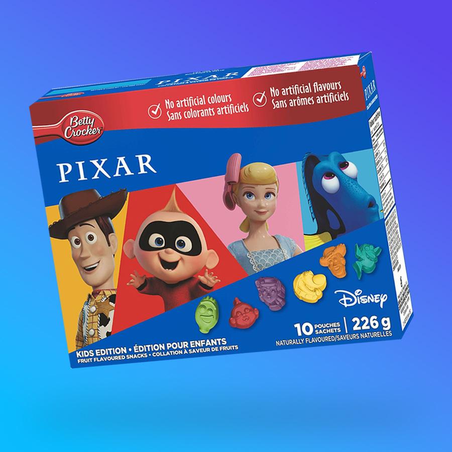 Betty Crocker Pixar mese figura formájú gumicukor 226g Szavatossági idő: 2023-10-16