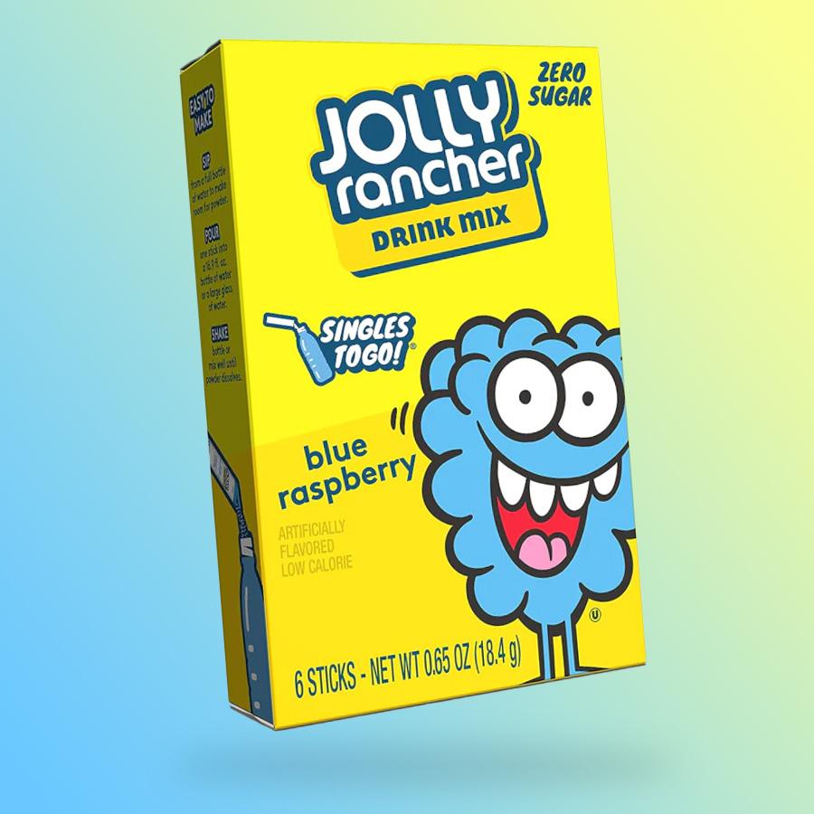Jolly Rancher kék málna ízű cukormentes italpor 6 db-os csomag