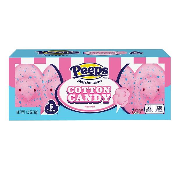 Peeps Marshmallow 5 darabos Cotton Candy vattacukor ízű mályvacukor 42g