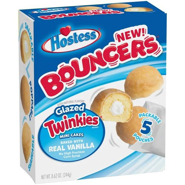 Hostess Bouncers Glazed Twinkies vanilía krémmel töltött mini torták (5db) 244g
