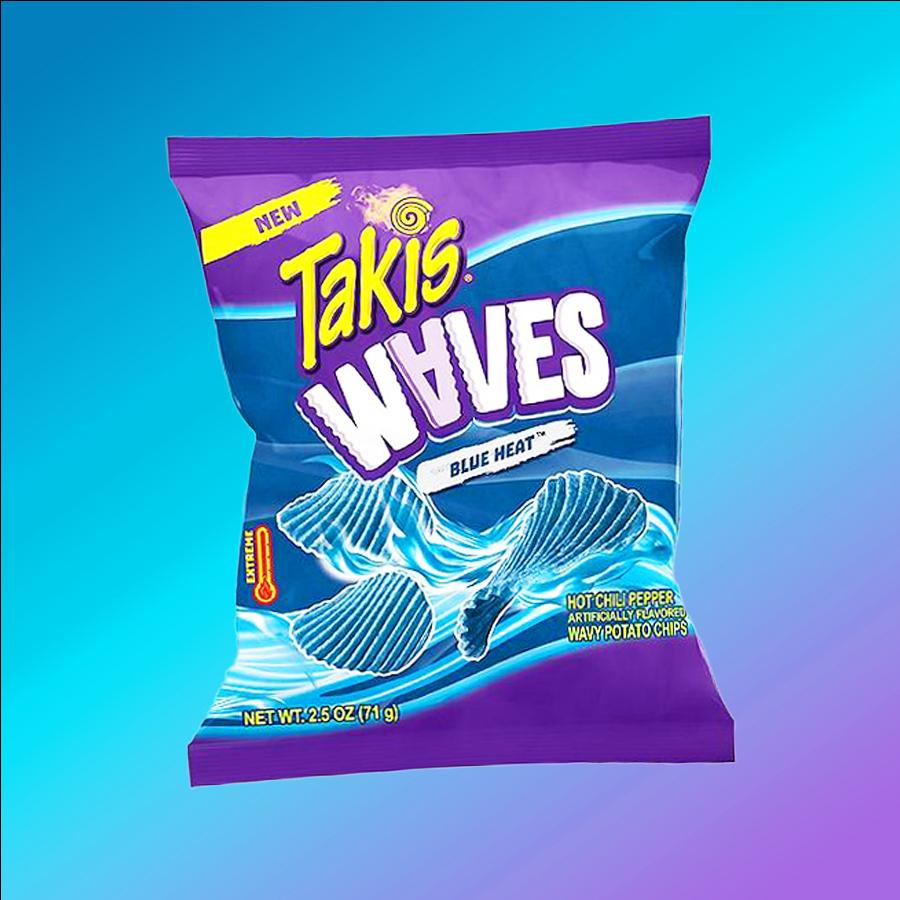 Takis Waves Blue Heat hullámos csípős chips 71g