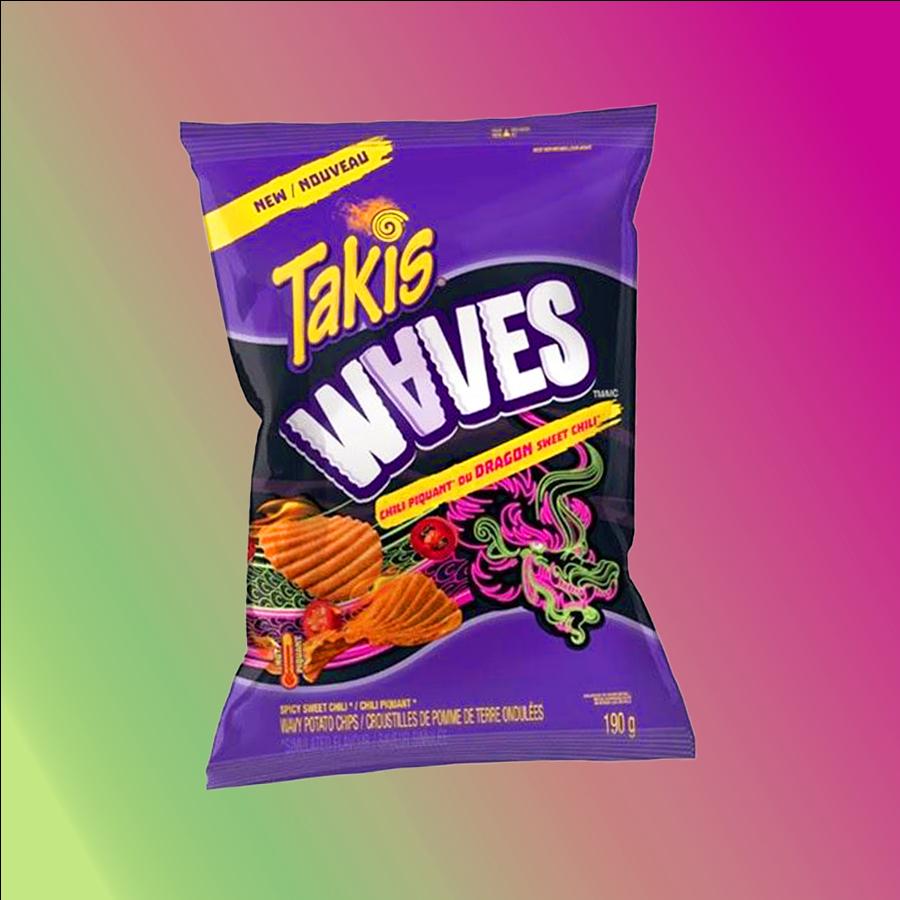 Takis Waves Dragon Sweet Chili hullámos csípős chips 71g
