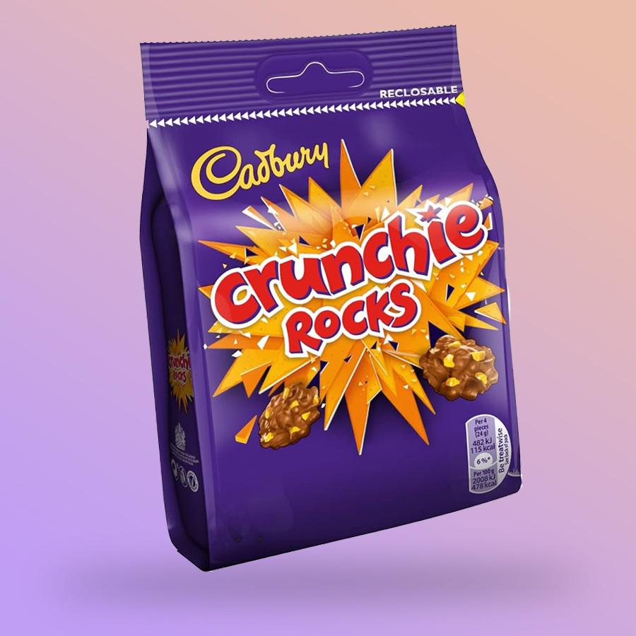Cadbury Crunchie Rocks csokoládé falatkák 110g