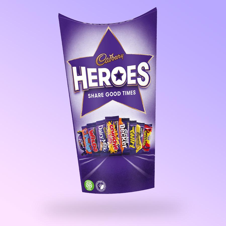 Cadbury Heroes vegyes szeletes csoki válogatás 290g