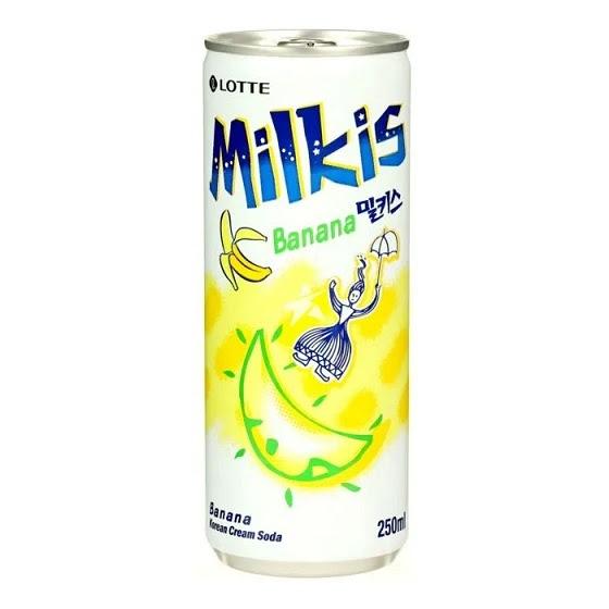 Lotte Milkis Banán ízű tejes szénsavas ital 250ml
