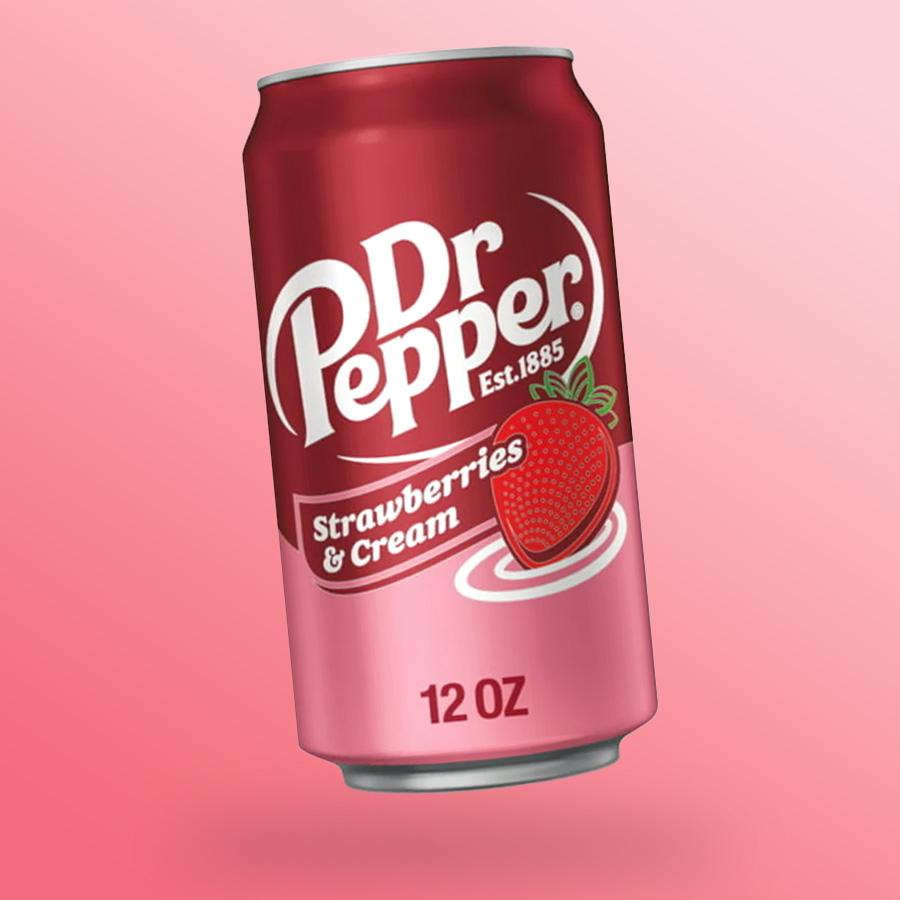 Dr. Pepper Strawberries and Cream eperkrém ízű üdítőital 355ml