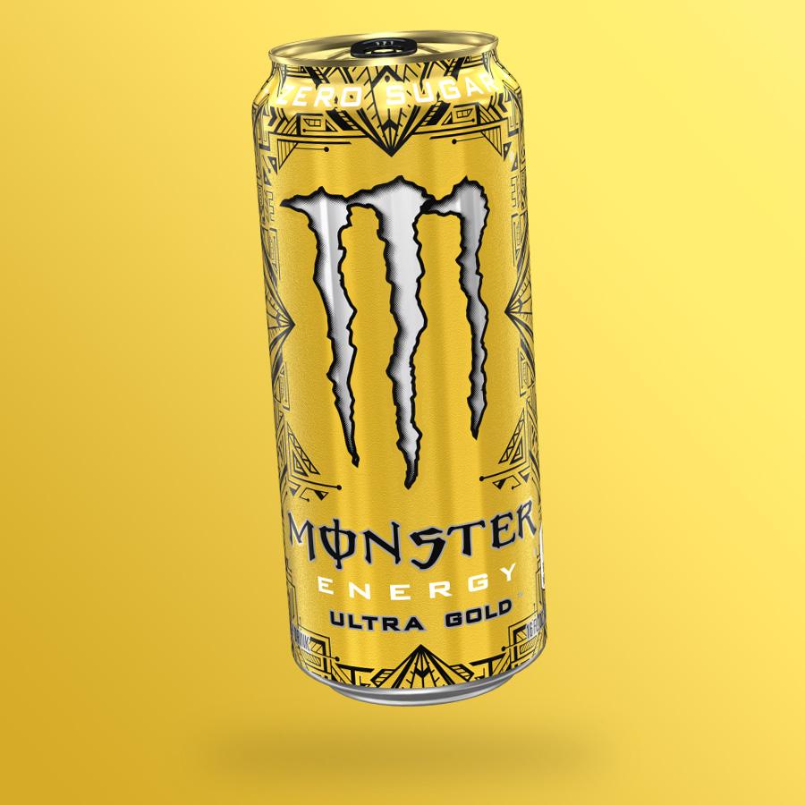 Monster Ultra Gold Cukormentes Energiaital 500 ml (PL)