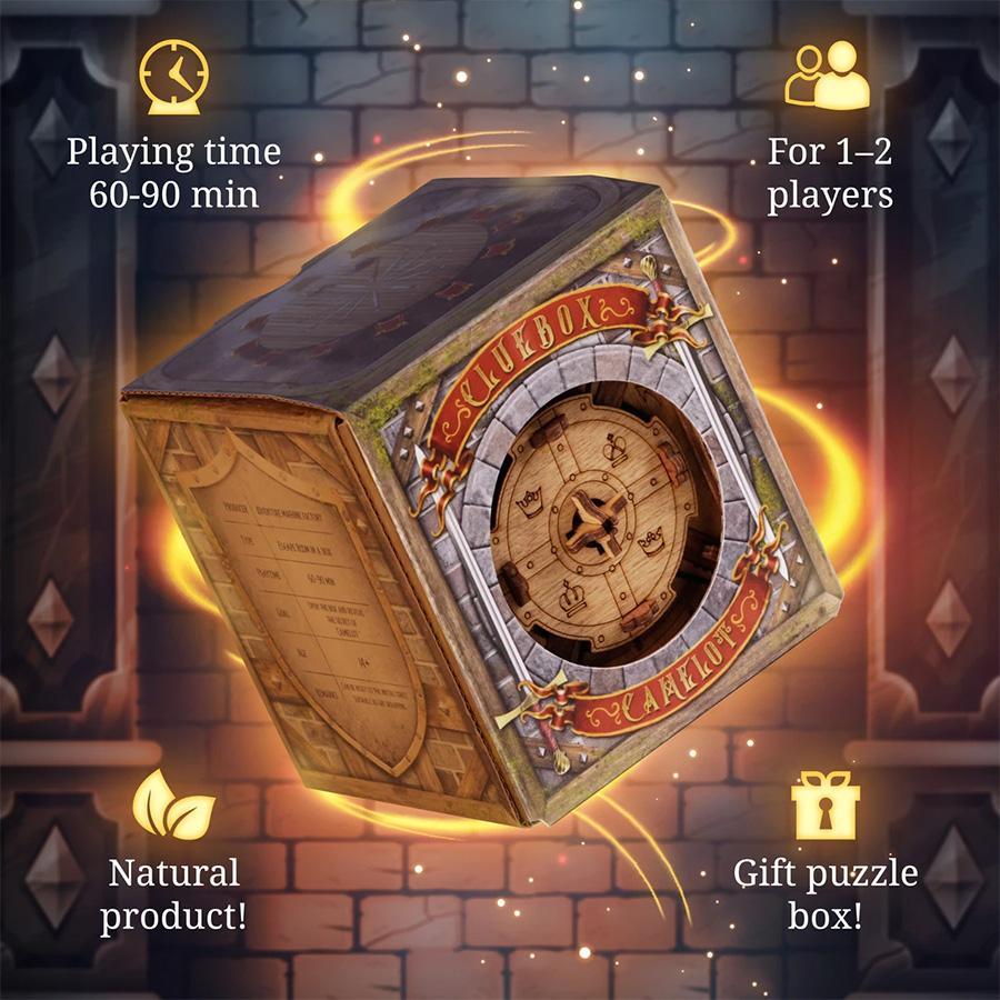 Cluebox 3D Logikai doboz rejtett tárolóval - Camelot