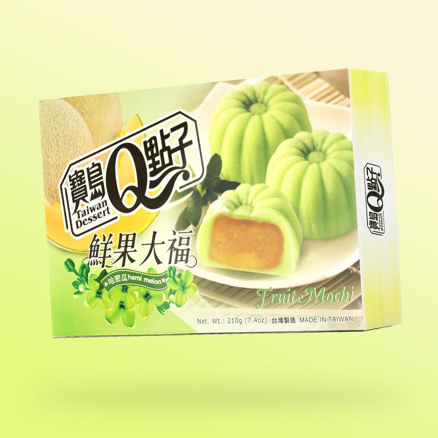 Q Fruit Mochi Hami Melon sárgadinnye ízű 210g