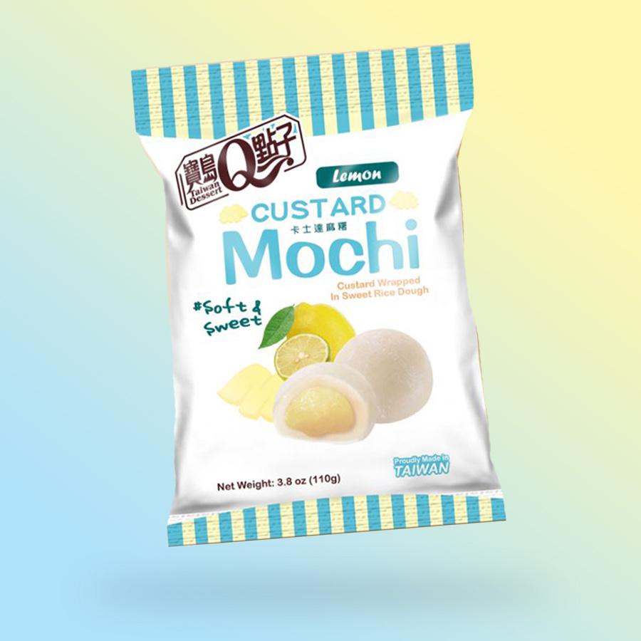 Q Custard Mochi citromkrém ízű 110g