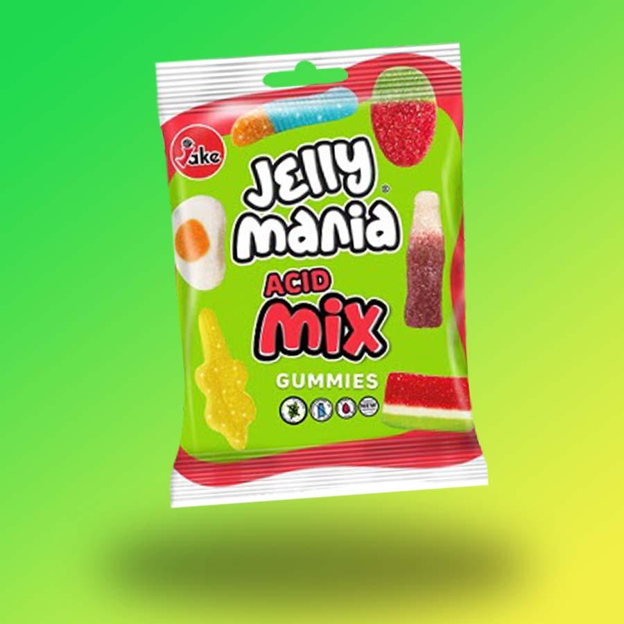 Jake Jelly Mania Acid Mix savanyú gumicukor mix 100g
