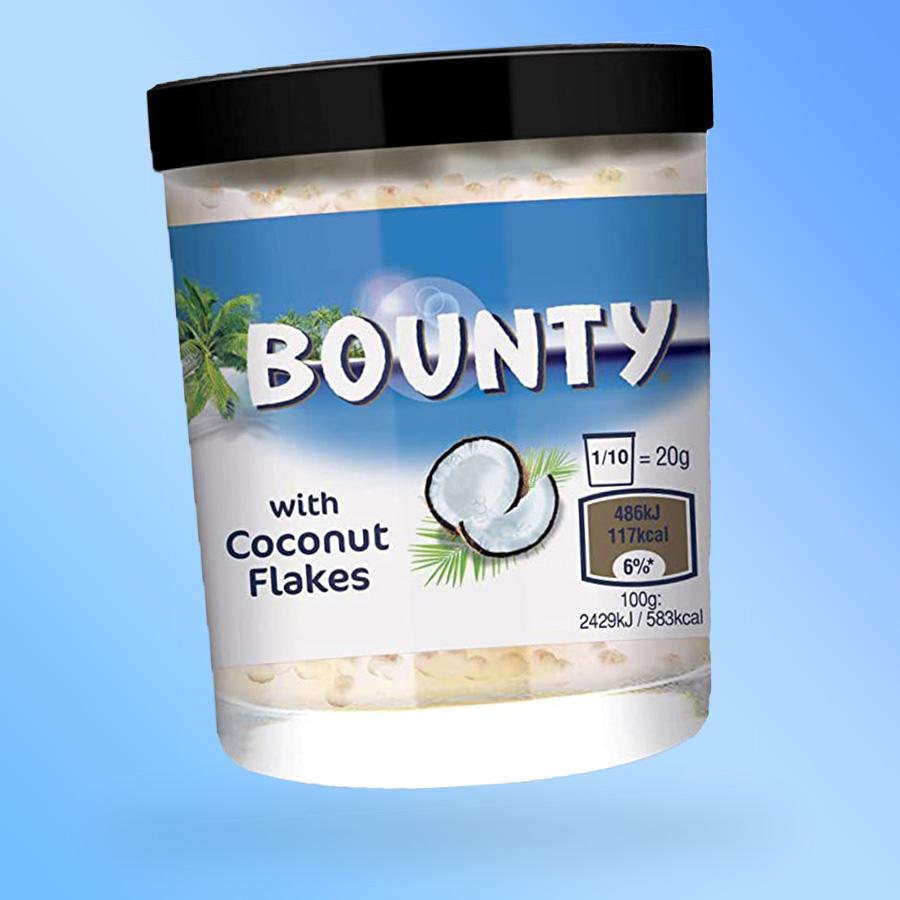 Bounty Coconut Flakes kenhető tejes kókusz krém 200g