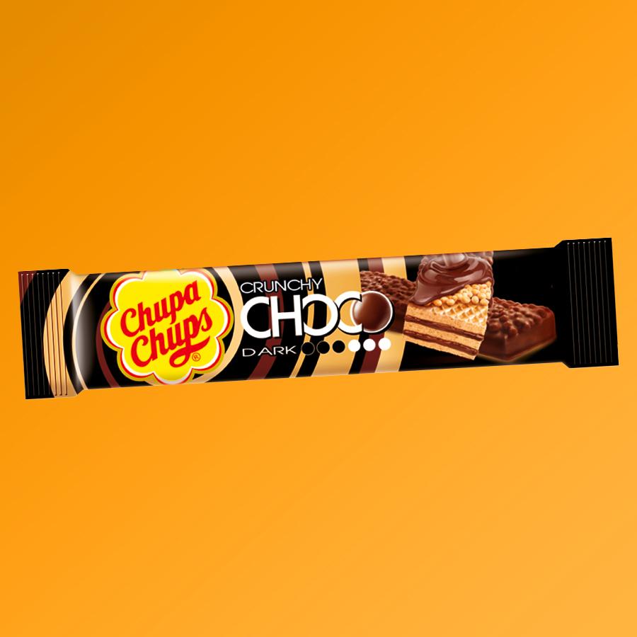 Chupa Chups Crunchy Choco ropogós étcsokoládé 27g
