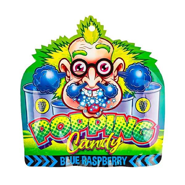 Dr Sour Popping Candy Blue Raspberry kék málna ízű robbanócukor 15g