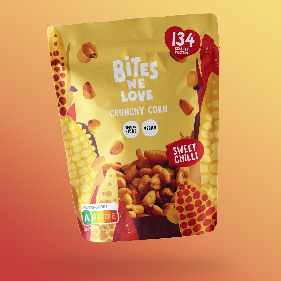 Bites We Love édes-chilis kukorica snack 100g