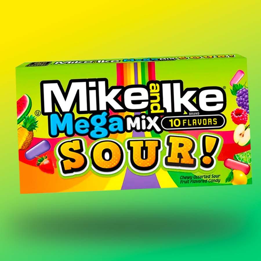 Mike and Ike Mega Mix Sour savanyú-gyümölcsös cukorkák 141g