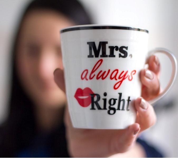 Mr Right & Mrs Always Right bögrék (2 db)