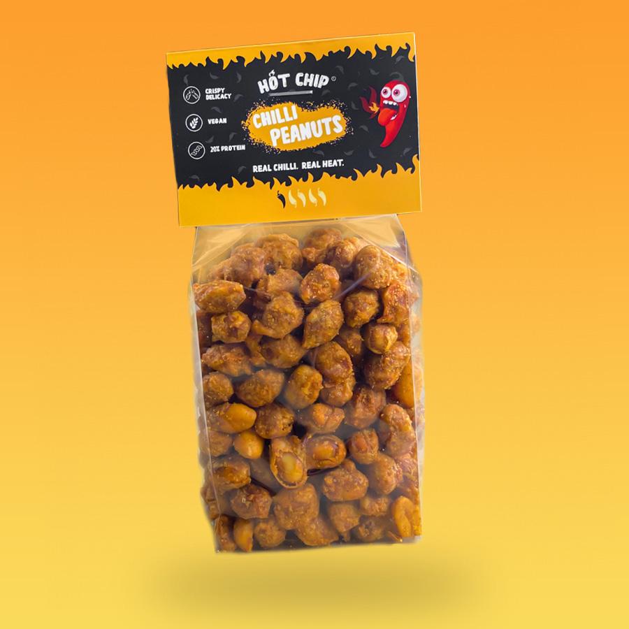 Hot Chip Chilli Peanuts bundázott mogyoró 140g