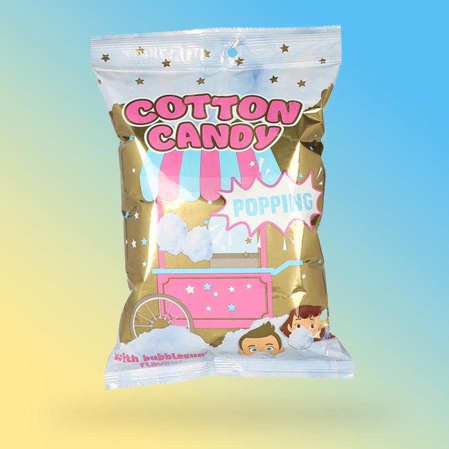 Cotton Candy Popping robbanócukros vattacukor rágógumi ízben