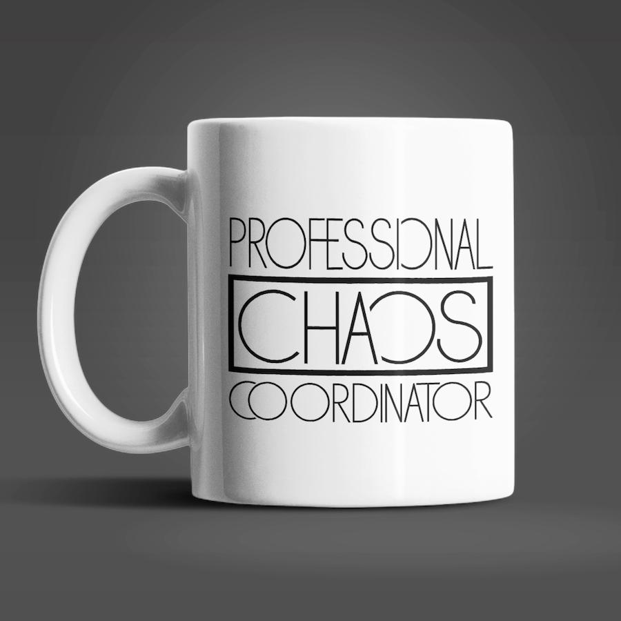 Chaos Coordinator fehér bögre